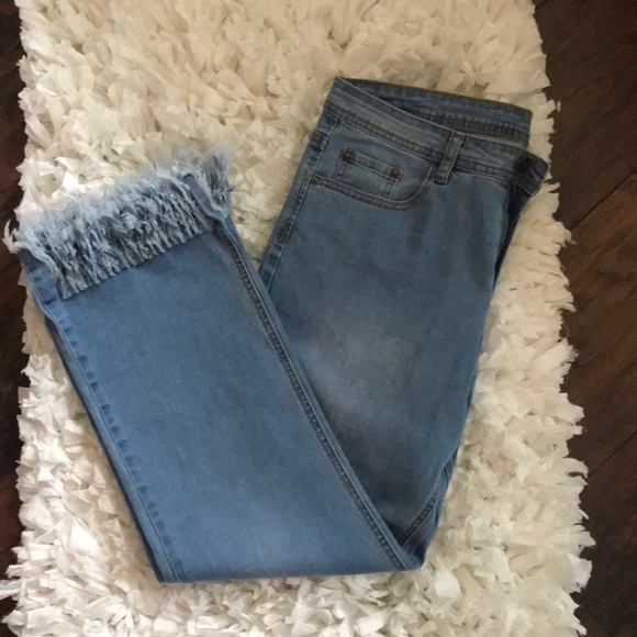 Frill bottom jeans Clearance